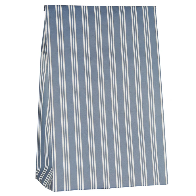 IB LAURSEN / Papírový sáček Blue Stripes 28,5 cm