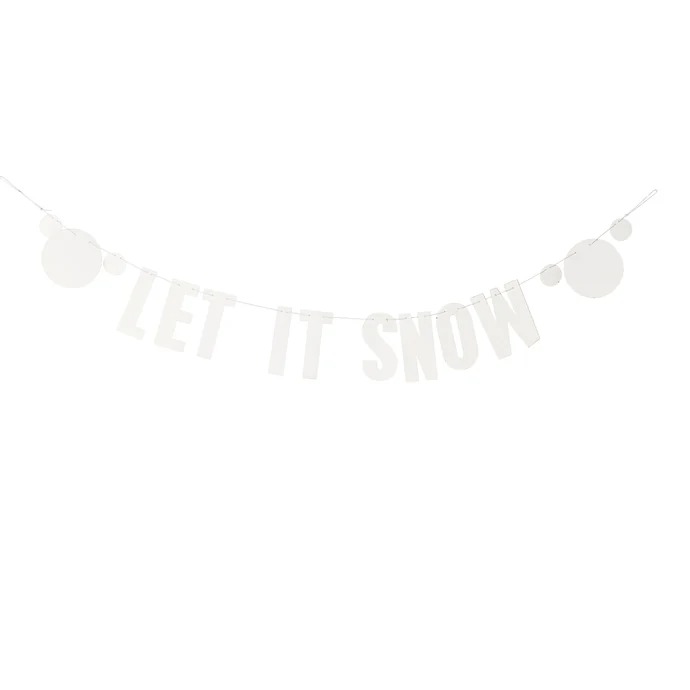 Bloomingville / Vianočná girlanda Let it Snow