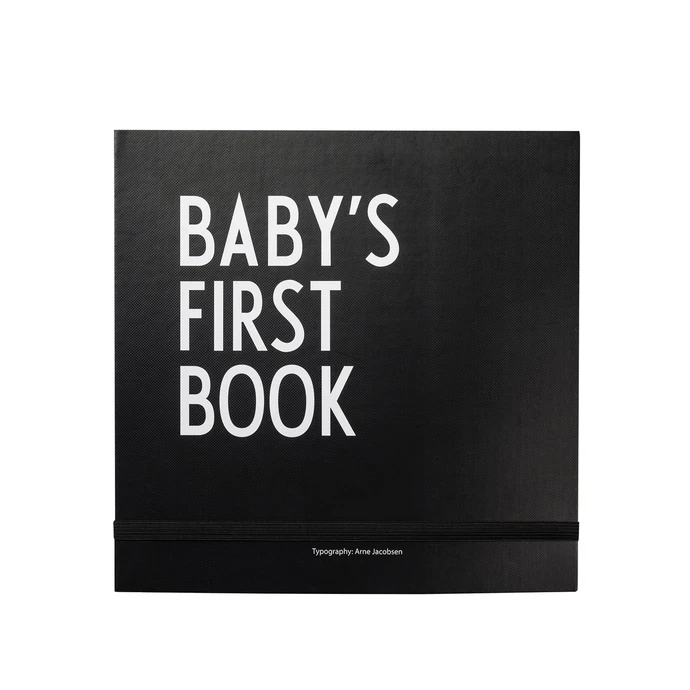 DESIGN LETTERS / Denník miminka Baby's First Book - Black