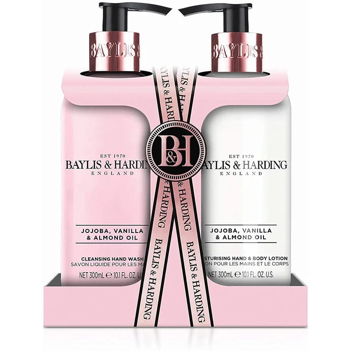 Baylis & Harding / Sada s péčí o ruce Jojoba, Vanilla & Almond Oil - 2x300ml