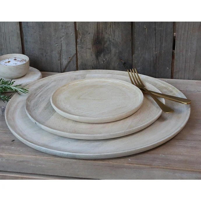Chic Antique / Dřevěný talíř Mango Wood 20 cm