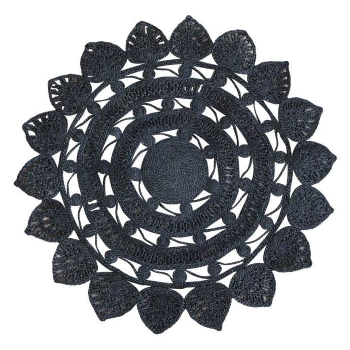 Chic Antique / Kulatý jutový koberec Black