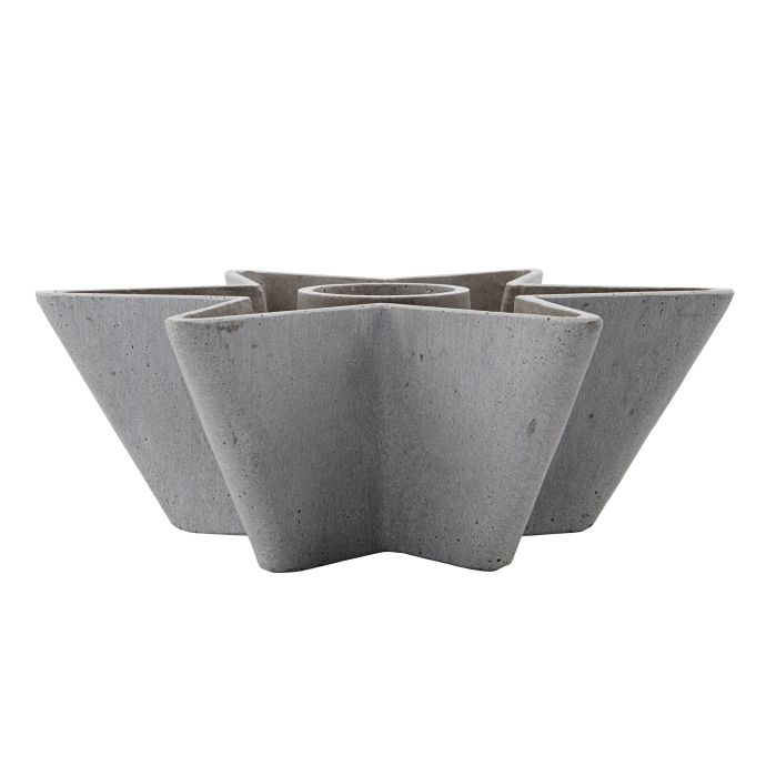 House Doctor / Svícen Mold Star Grey 30,5 cm