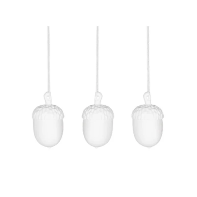 Garden Trading / Porcelánová ozdoba Airdrie Acorns – set 3 ks