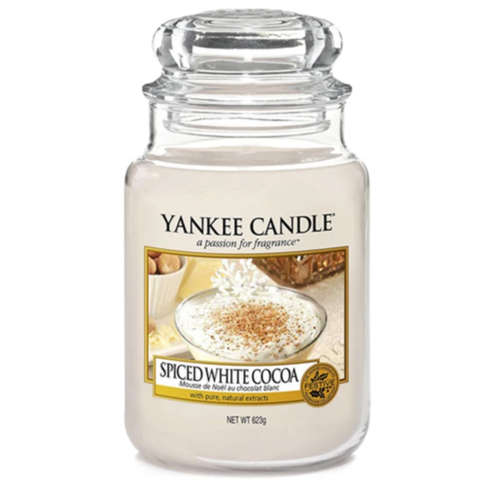 Yankee Candle / Svíčka Yankee Candle 623gr - Spiced White Cocoa