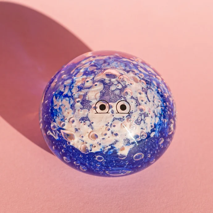 Studio Arhoj / Sklenená figúrka Crystal Blob Cobalt Blue / Pink