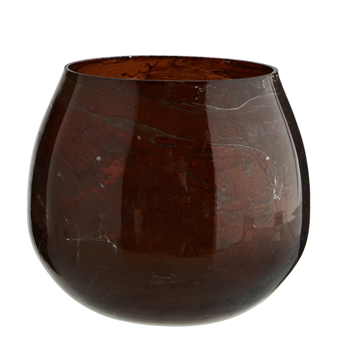 MADAM STOLTZ / Votívny svietnik Burgundy Marble Finish