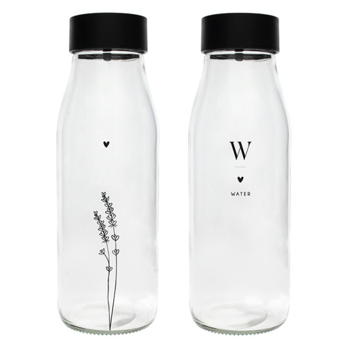 Bastion Collections / Skleněná karafa Water/Lavender 900 ml