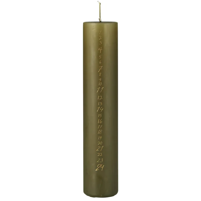 Ib Laursen / Adventná sviečka s číslami Olive Green