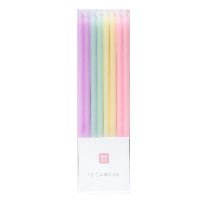 Talking Tables / Dortové svíčky Pastel Candles 16 ks