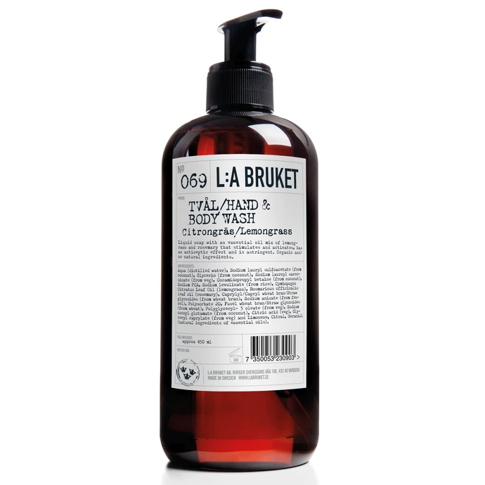 L:A BRUKET / Tekuté mydlo citronová tráva 450 ml