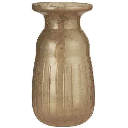 IB LAURSEN / Sklenená váza Hyacinth Pebbled Glass Honey