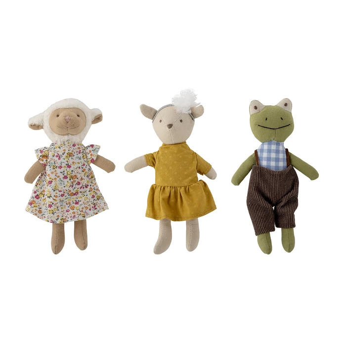 Bloomingville / Detská textilná hračka Animal Friends - set 3 ks