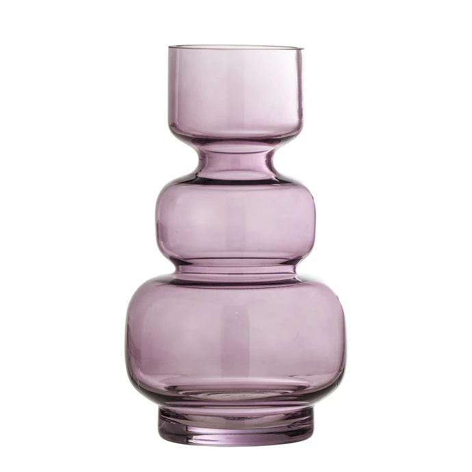 Bloomingville / Skleněná váza Johnson Purple