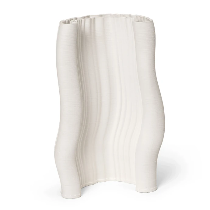 Ferm Living / Kameninová váza Moire Off-white 30 cm