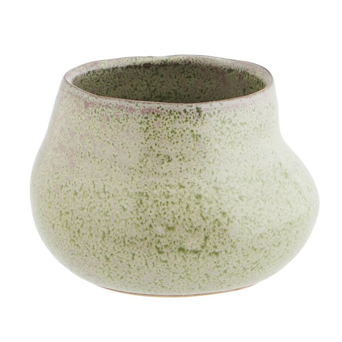 MADAM STOLTZ / Kameninový obal na kvetináč Green 7,5 cm