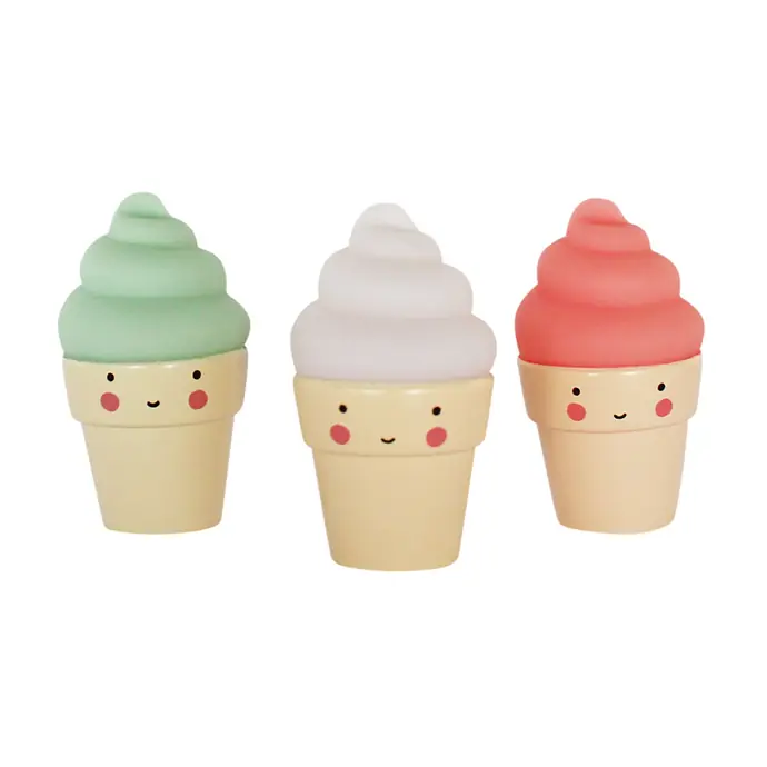 A Little Lovely Company / Mini plastová figúrka Ice Cream - 3 ks