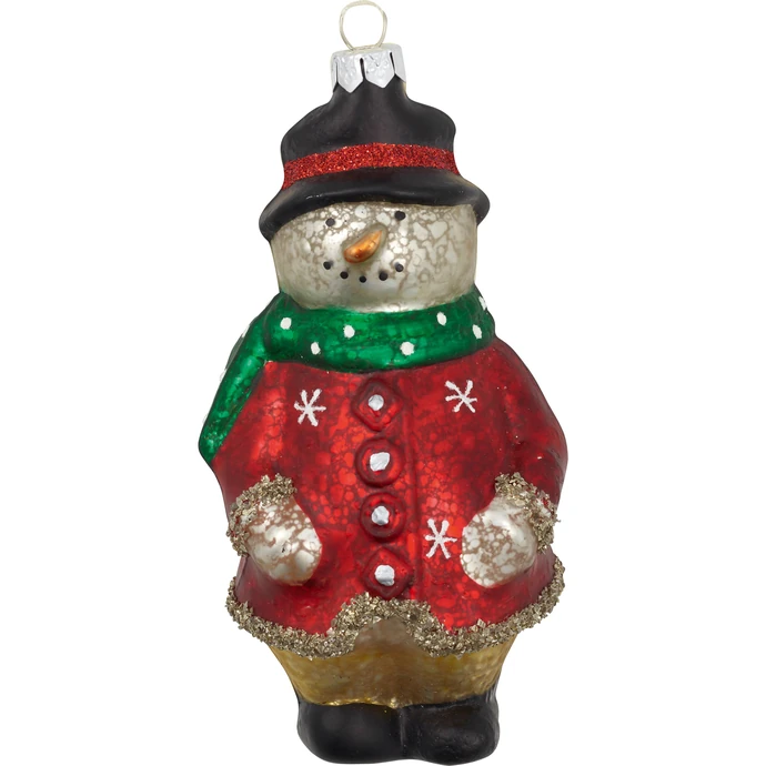 GREEN GATE / Vianočná ozdoba Snowman Glitter Jacket