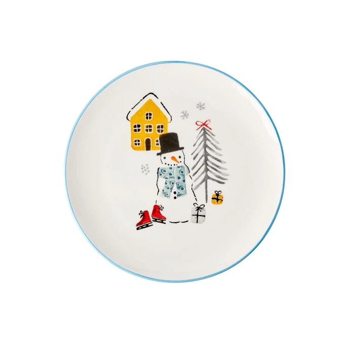 rice / Keramický talíř Snowman 20,5 cm