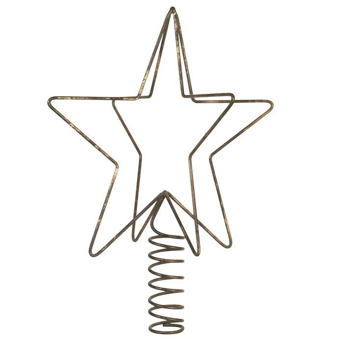 IB LAURSEN / Vánoční hvězda na stromeček Star Antique Brass