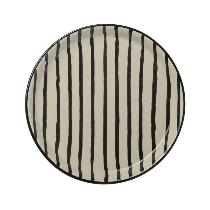  / Dezertní talíř Stripe Black 20,5 cm