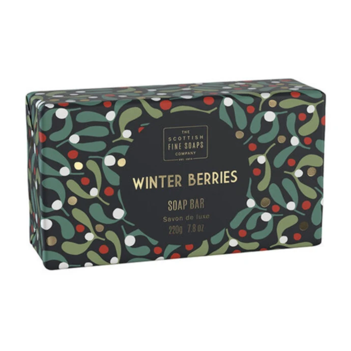 SCOTTISH FINE SOAPS / Vianočné tuhé mydlo Winter Berries 220g