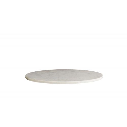 MADAM STOLTZ / Mramorový servírovací tanier White 45 cm
