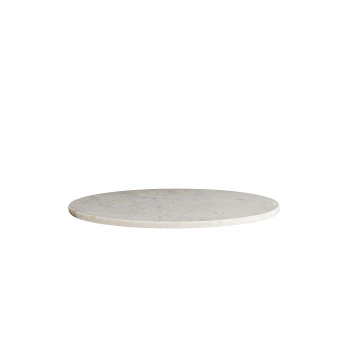 MADAM STOLTZ / Mramorový servírovací tanier White 45 cm
