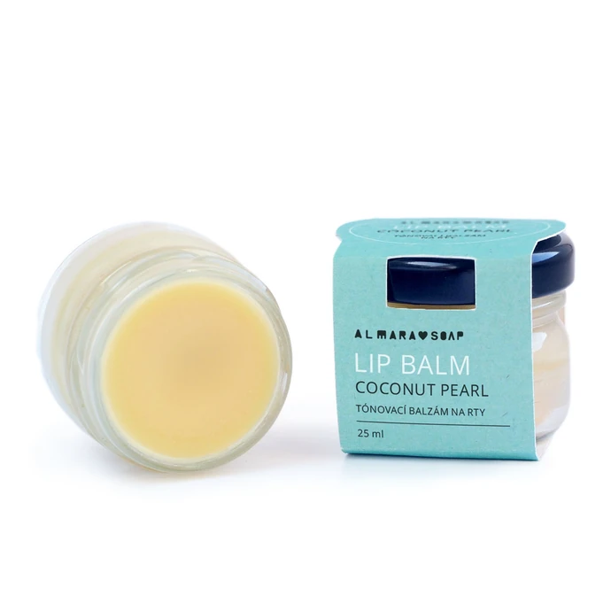 Almara Soap / Tónovací a vyživující balzám na rty Coconut Pearl 25 ml