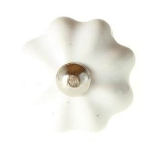 La finesse / Porcelánová úchytka Cream Flower