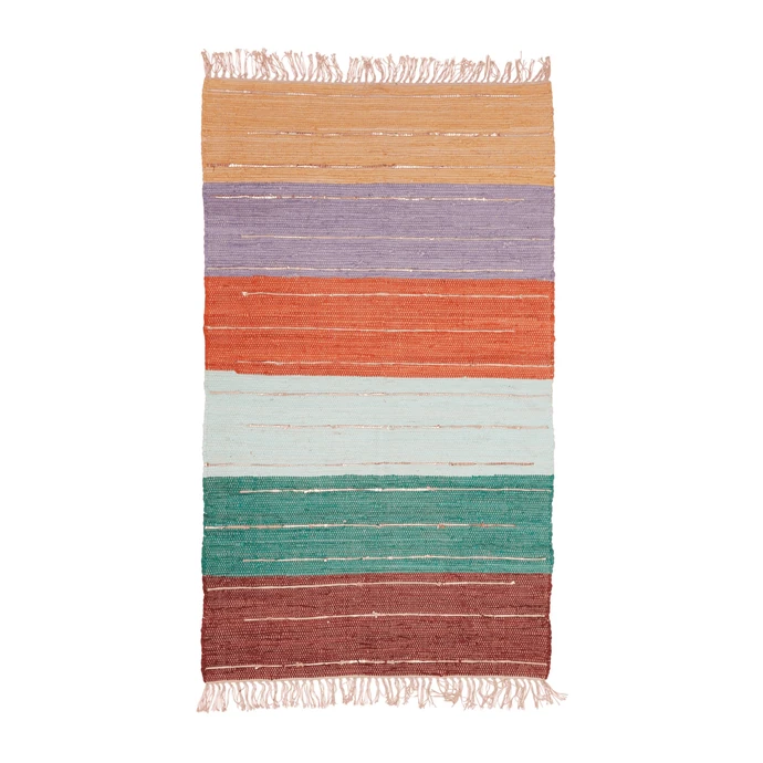 rice / Bavlněný koberec Multi Stripe 150×90 cm