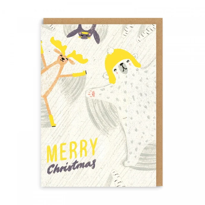 Ohh Deer / Vánoční přáníčko Merry Christmas Polar Bear