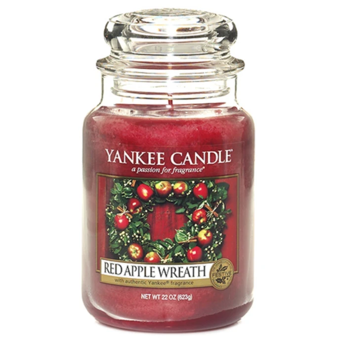 Yankee Candle / Sviečka Yankee Candle 623gr - Red Apple Wreath