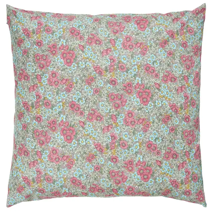Ib Laursen / Povlak na polštář Pink Turquoise Flowers 60 × 60 cm