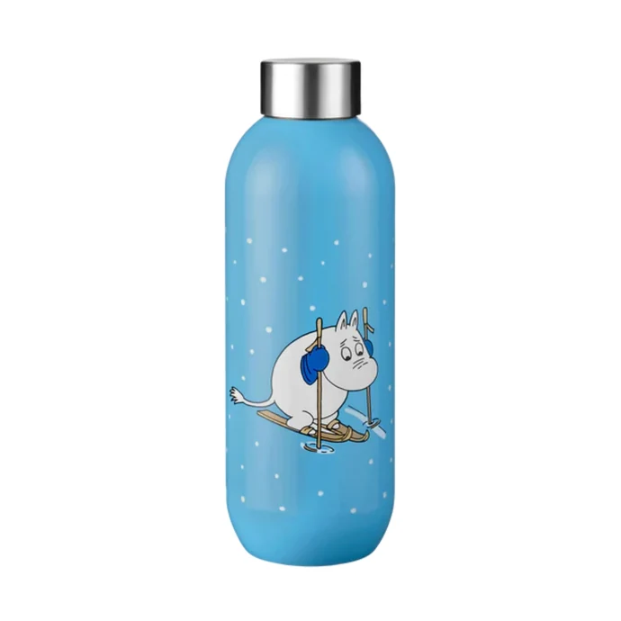 Stelton / Nerezová fľaša Keep Cool Moomin Skiing 600 ml
