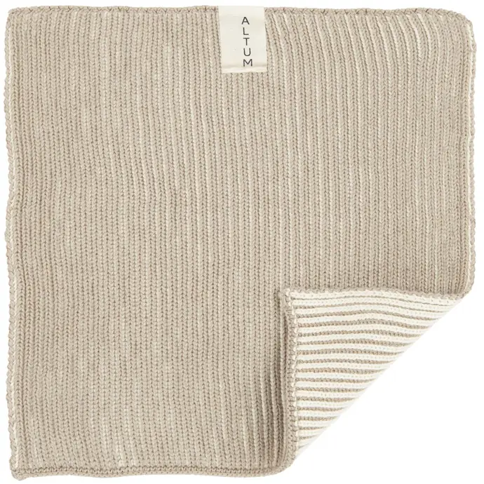 Ib Laursen / Malý pletený ručník ALTUM Beige