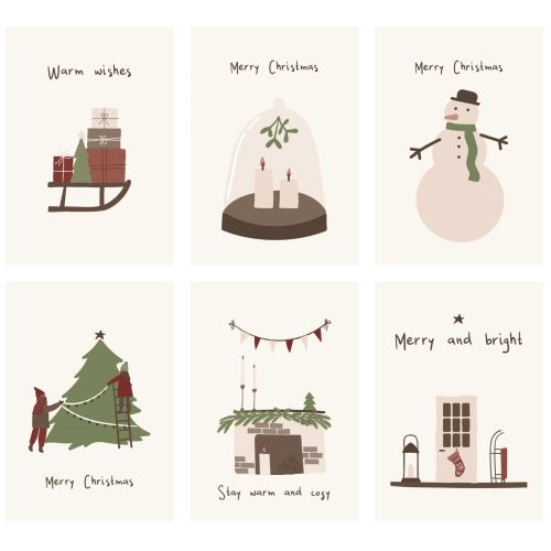 IB LAURSEN / Vianočné kartičky Christmas Mood