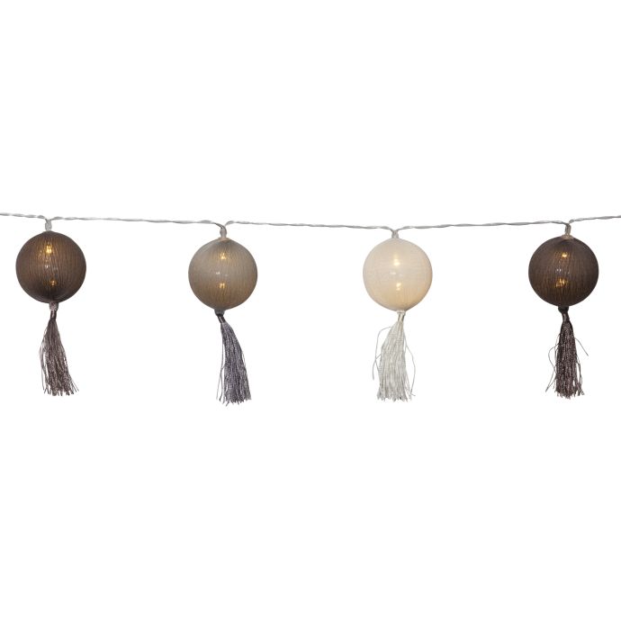STAR TRADING / Dekoratívna svetelná reťaz Jolly Tassel Beige