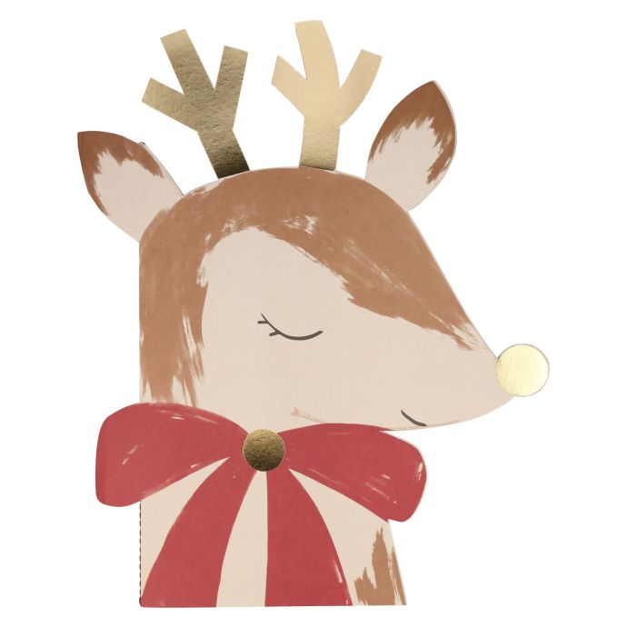 Meri Meri / Skicár s vianočnými samolepkami Reindeer
