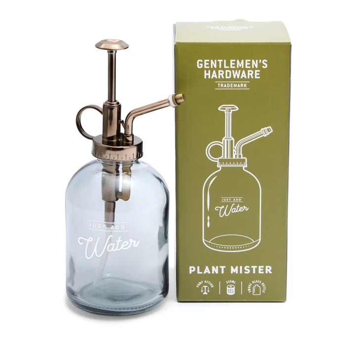 GENTLEMEN'S HARDWARE / Sklenený rozprašovač na kvety Clear 350 ml