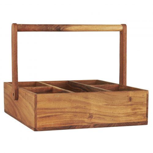 IB LAURSEN / Dřevěný box s přihrádkami Acacia Wood