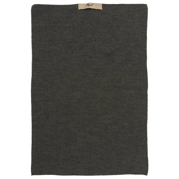 IB LAURSEN / Pletený uterák Mynte Dark Grey Melange