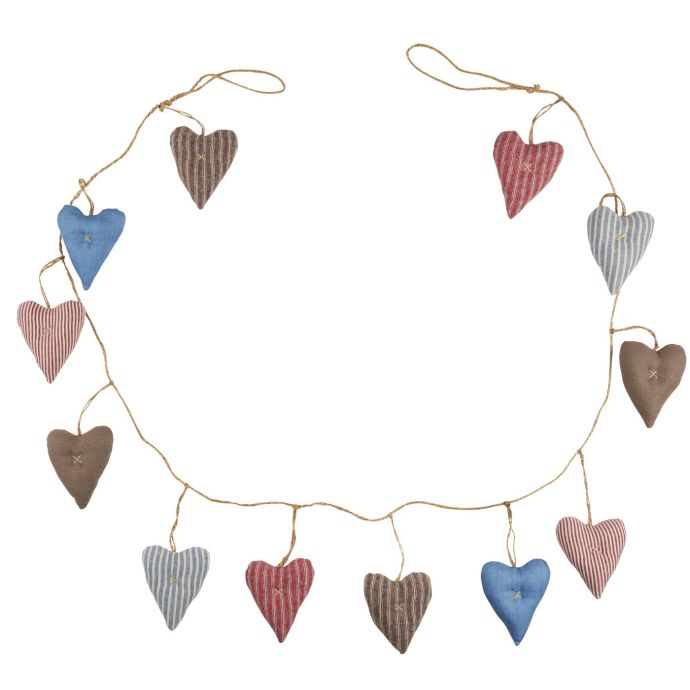 IB LAURSEN / Látková girlanda My Nostalgic Christmas - Hearts