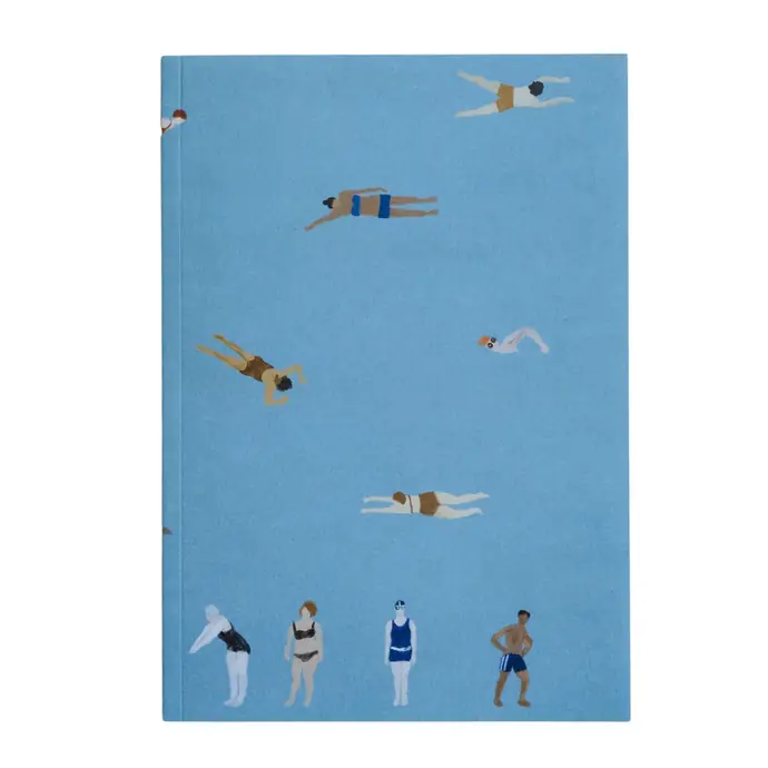 Fine Little Day / Linajkový notes Swimmers by Elisabeth Dunker A5