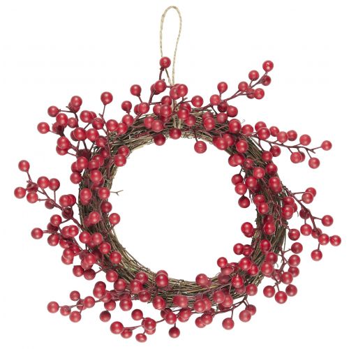 IB LAURSEN / Vánoční věnec Red Berries 30 cm