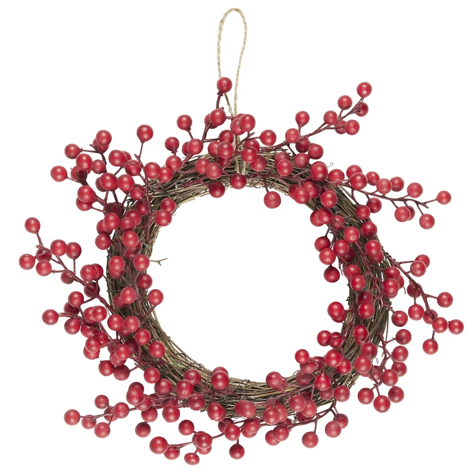Ib Laursen / Vianočný veniec Red Berries 30 cm