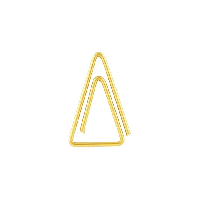 MONOGRAPH / Zlaté kancelářské spony Triangle - 20 ks