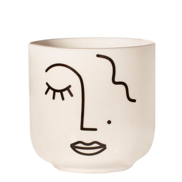 sass & belle / Mini obal na kvetináč Abstract Face