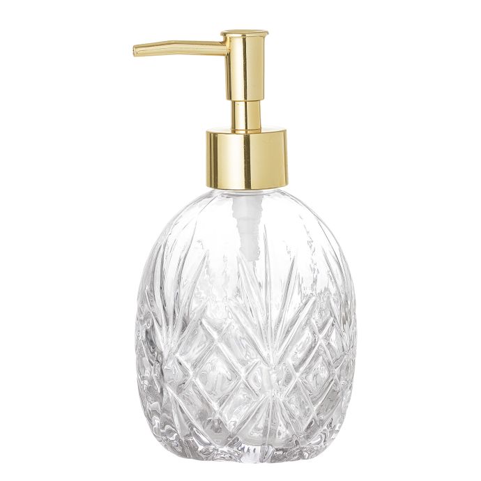 Bloomingville / Zásobník na mydlo Clear Glass / Gold