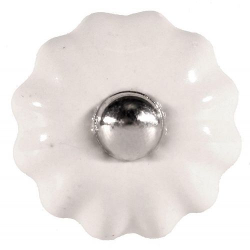 La finesse / Porcelánová úchytka Flower White Small